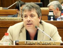 Carlos María López, electo como nuevo presidente de la Cámara de Diputados