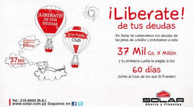 Liberarse de las deudas de tarjeta es posible