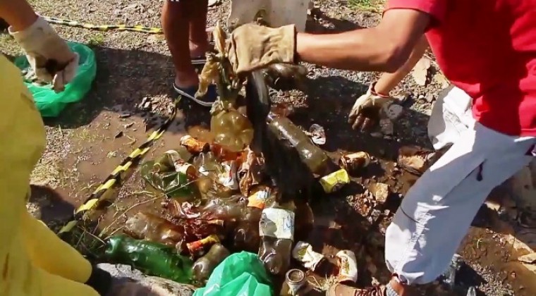 Sacaron 1.500 kilos de basura en cantera de Ypacaraí