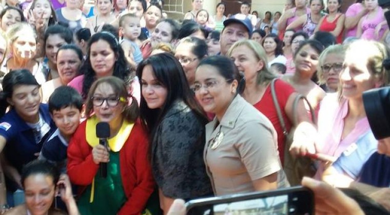 La Chilindrina visitó el Buen Pastor y alegró a las internas
