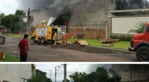 Salto del Guairá: incendio en depósito de shopping