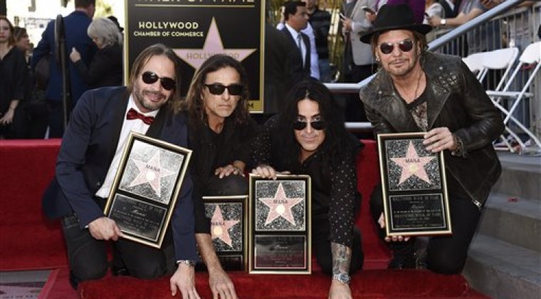 Maná develó su estrella en Hollywood y pronto estará en Paraguay