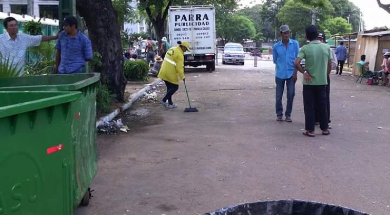 Marchas generaron más de 12 mil kilos de basura