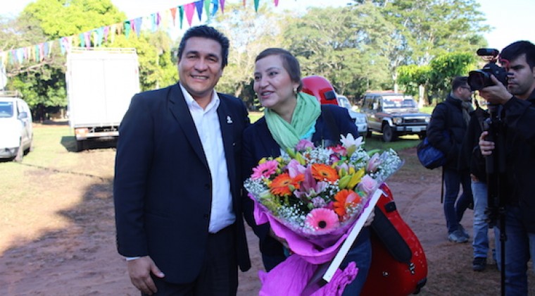 Areguá recibió a la artista paraguaya, Berta Rojas