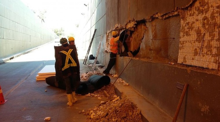 Reparan túnel Semidei tras accidente