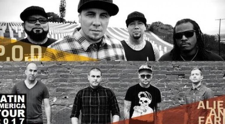 P.O.D y Alien Ant Farm anuncian concierto en Paraguay