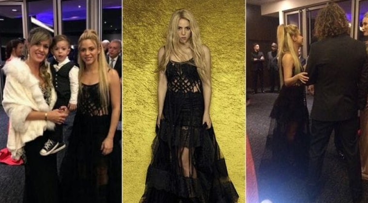 El polémico look de Shakira en la boda de Lio Messi y Antonela
