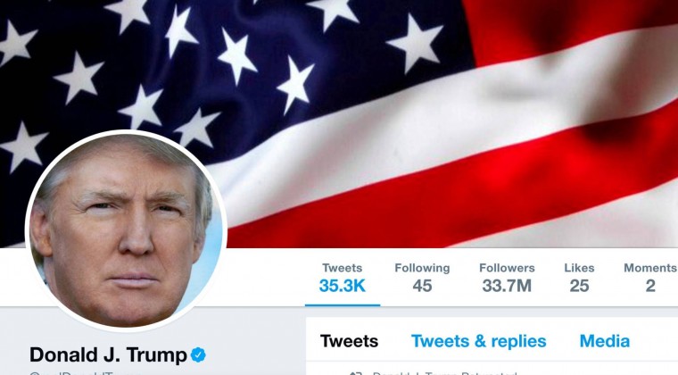 El Twitter de Trump fue desactivado por un empleado en su último día