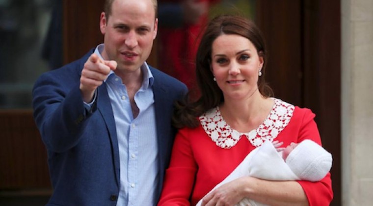 El príncipe William y Kate Middleton presentan al tercer heredero de la familia