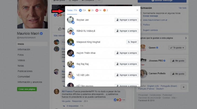 Macri y su “horda” de cuentas fake en Facebook, al descubierto