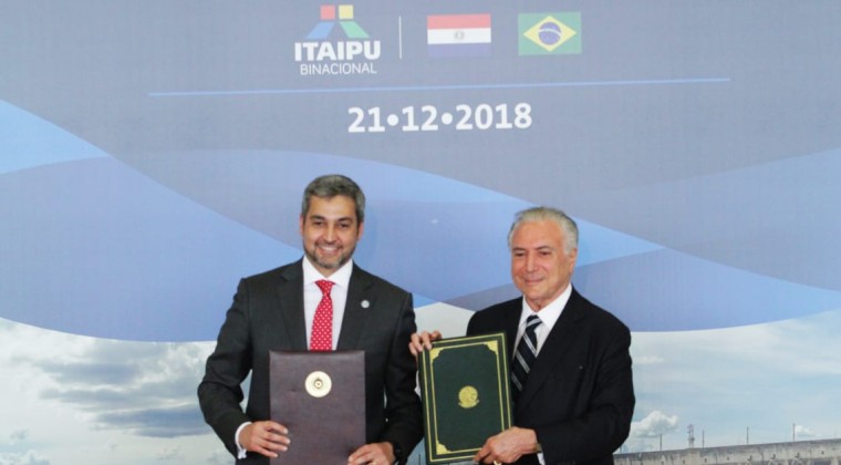 Dos puentes más con Brasil, Abdo califica como ‘histórico’ acuerdo firmado con Temer