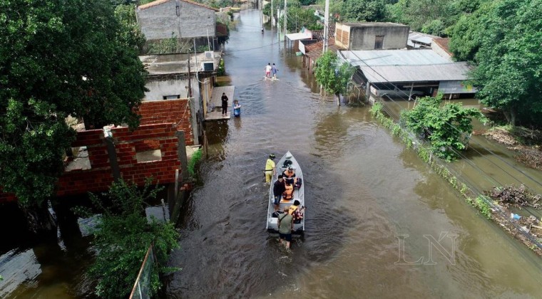 Pilar es ‘una palangana’ y el río está a 1 metro de llegar a nivel de desastre, alertan