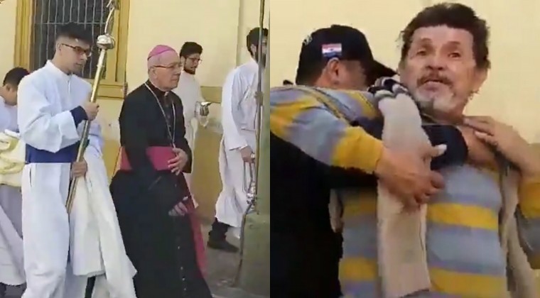 Crio. dice que videos en redes no muestran todo: “Intentaron escupir al monseñor”