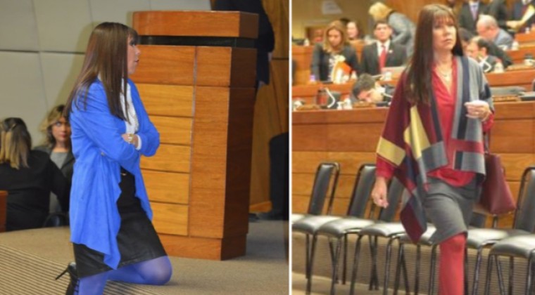 “Esos maricones que critican mi ropa…”: Diputada, su indiscreta media azul y el periodista criticón