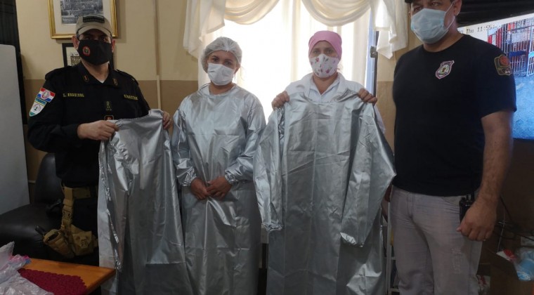 Covid-19: Internos del penal de Misiones donan trajes de bioseguridad a hospitales