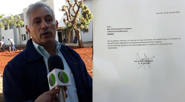 Renuncia director de Infraestructura del IPS y cuestiona manejo de Gubetich: “Acá se trajo a toda Conatel”