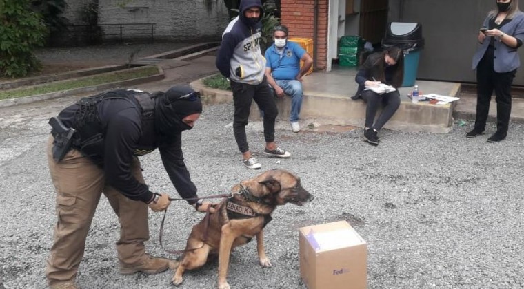Detienen a joven tras intentar enviar encomienda aérea con cocaína
