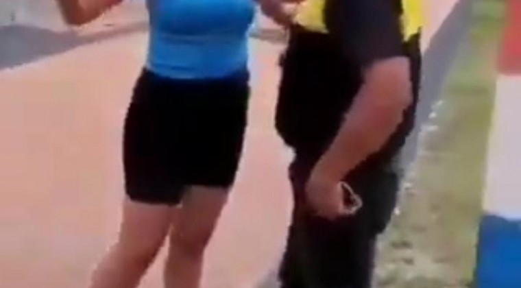 Mujer que agredió a agente de la PMT es sumariada por su conducta