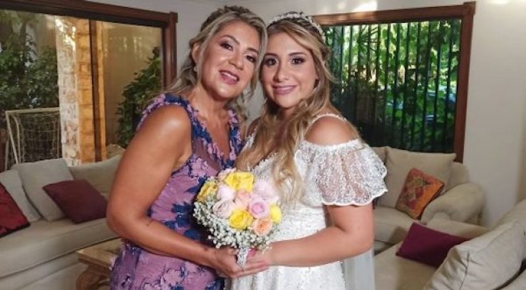 Norma y ‘El Colorado’, juntos pero distanciados en la boda de su hija