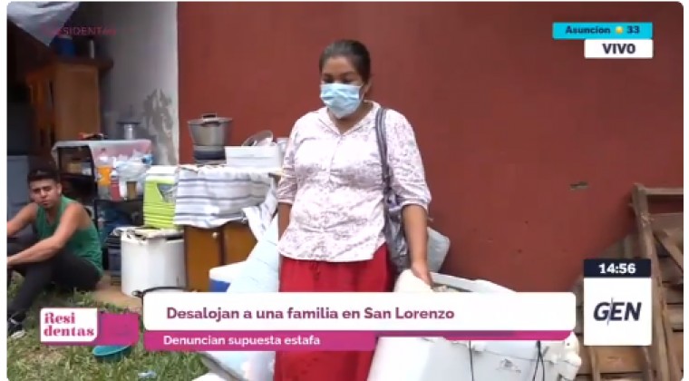 Una mujer fue desalojada de su vivienda tras ser estafada por sus propios patrones