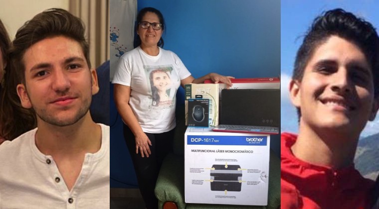 Lo hizo una vez más: Nacho Masulli y su red solidaria consiguen una notebook para José Zaván