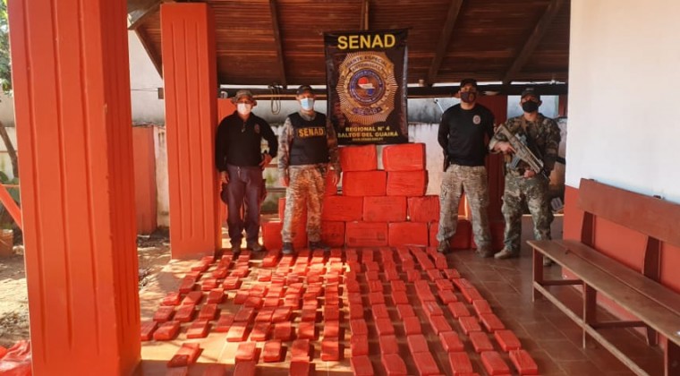 Detectan más de 400 kilos de marihuana en Canindeyú
