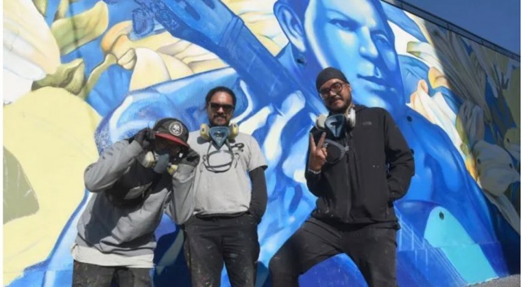 Inauguración del mural José Asunción Flores