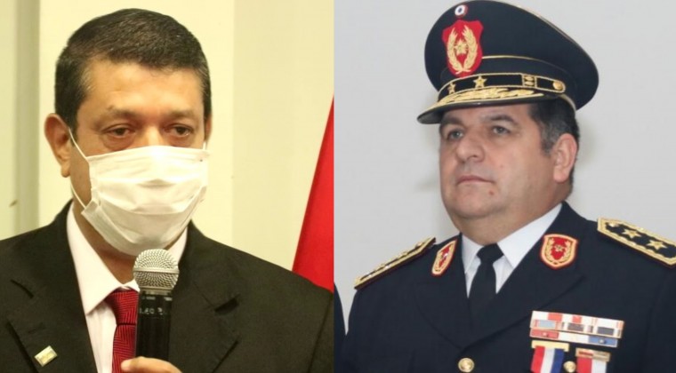Fuerte crispación entre el viceministro de Giuzzio y el comandante de la Policía