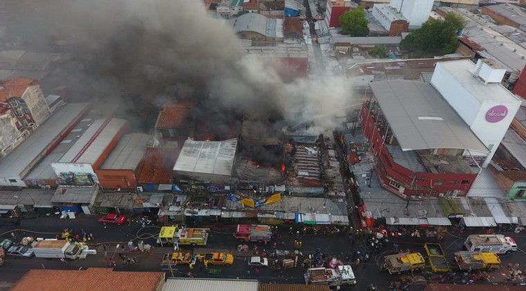 Incendio en Mercado 4: los desvíos en el tránsito