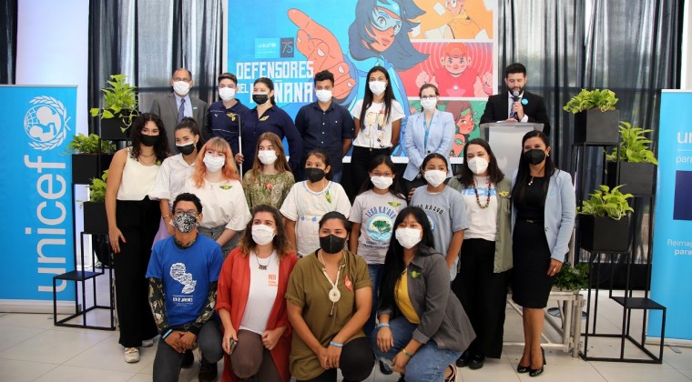 UNICEF reconoce a “defensores del mañana” para celebrar su 75 aniversario