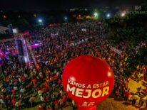 Gran entusiasmo en cierre de campaña de Peña con unas 12.000 personas