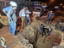 Cierran carril de entrada de Eusebio Ayala, por obras de la Essap