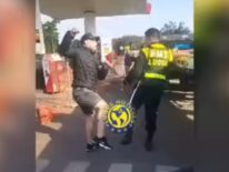 VIDEO | Agente de la PMT fue atacado y amenazado con cuchillo en Luque
