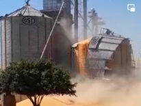 VIDEO: Silo se desplomó en Colonia Río Verde de San Pedro