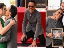 Marc Anthony recibió su estrella en el Paseo de la Fama de Hollywood