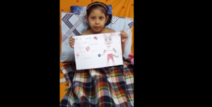 Niña internada sueña con conocer a Tiríka