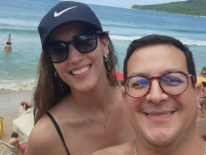 Guillermo Grance y Marta Díaz Monjagatta de vacaciones en playas brasileñas