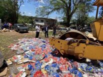 Destruyen importante lote de productos falsificados por valor de G. 800 millones