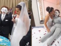 Insólito casamiento de una mujer con un muñeco de trapo: “Nos amamos y tenemos un bebé”