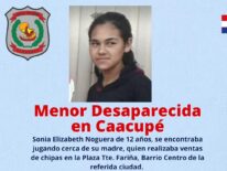  Denuncian desaparición de una niña en Caacupé