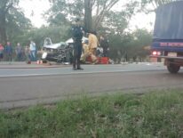 Triple accidente en Caacupé deja dos heridos graves