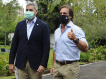 El presidente de Uruguay llega para su visita oficial a Paraguay