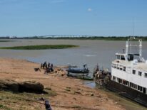 Preocupante nivel de las aguas del río Paraguay en Concepción