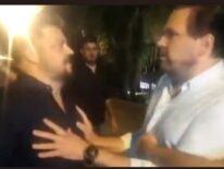 Con guardias armados, diputado abdista atropelló canal de TV y amenazó a periodista